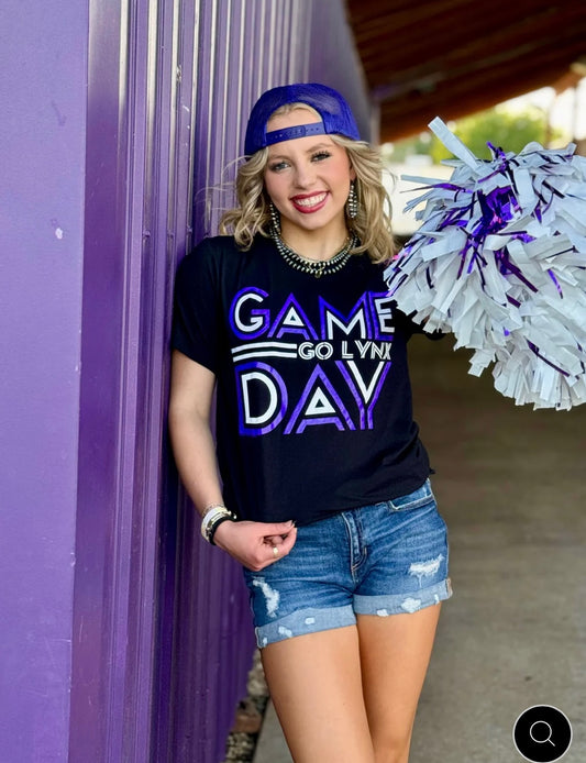 Striped Game Day Tee PREORDER - Go Bulldogs