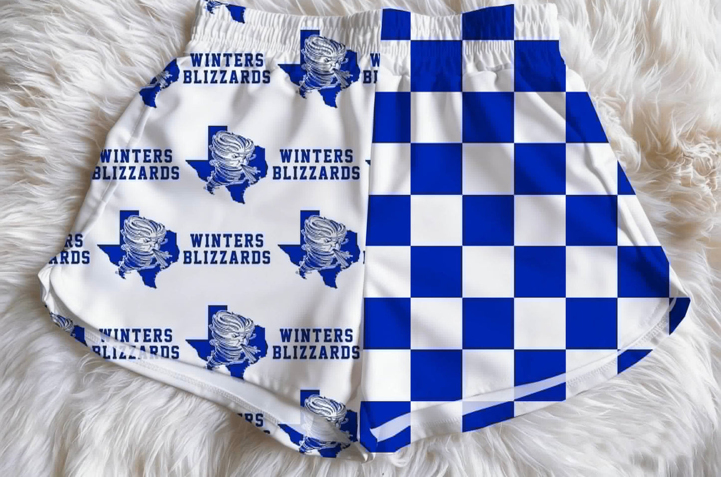 Custom Girls Split Side Shorts PREORDER - Kid and Adult - Winters Blizzards