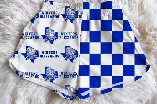 Custom Girls Split Side Shorts PREORDER - Kid and Adult - Winters Blizzards