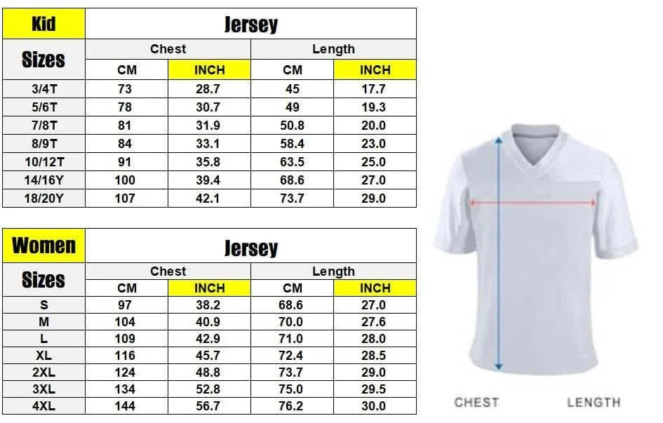 Custom Football Jersey PREORDER