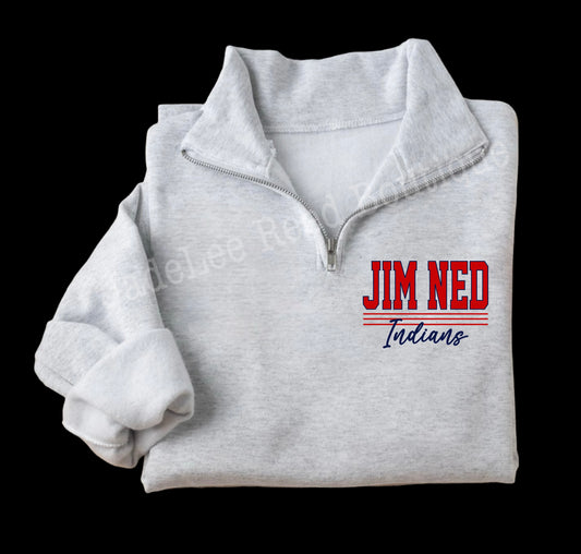 Jim Ned Indians Quarter Zip PREORDER