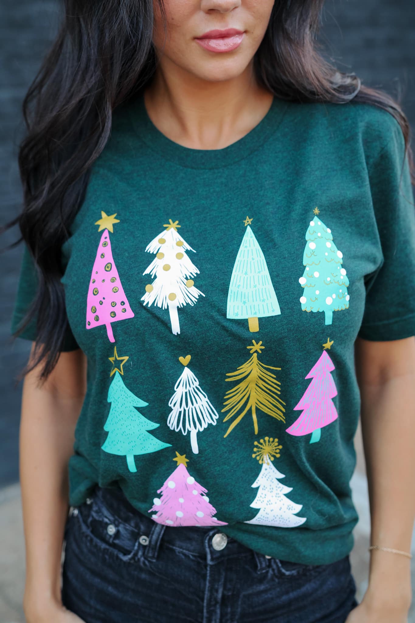 Emerald Christmas Tree Short Sleeve Tee