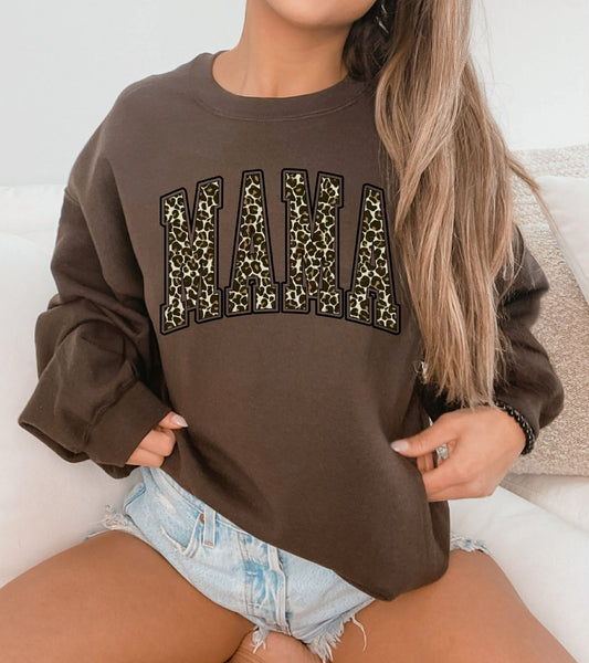 Custom Name Leopard Tee/Sweatshirt PREORDER