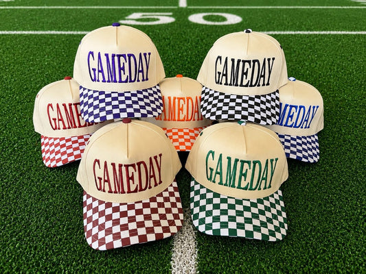 GAMEDAY Checkered Hat PREORDER