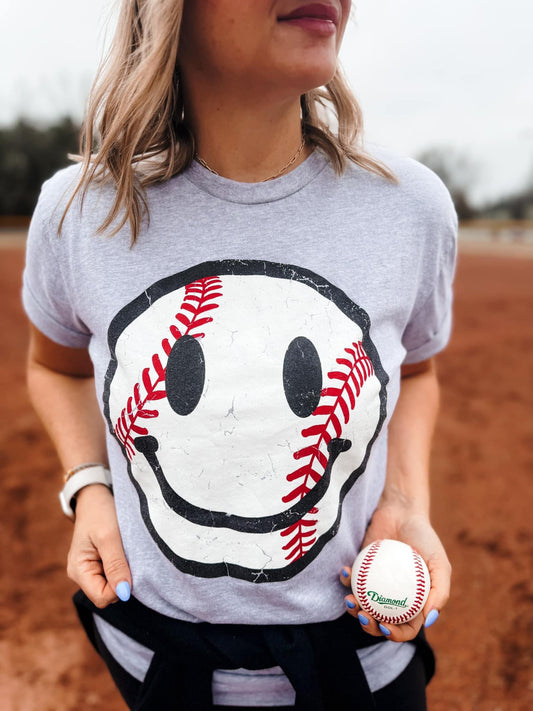 Baseball Smiley Tee PREORDER