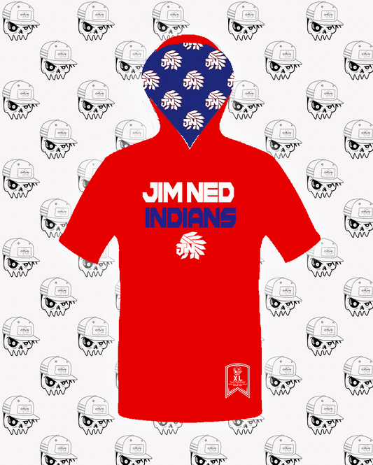 Jim Ned Indians Short Sleeve Hoodie PREORDER - Toddler & Youth
