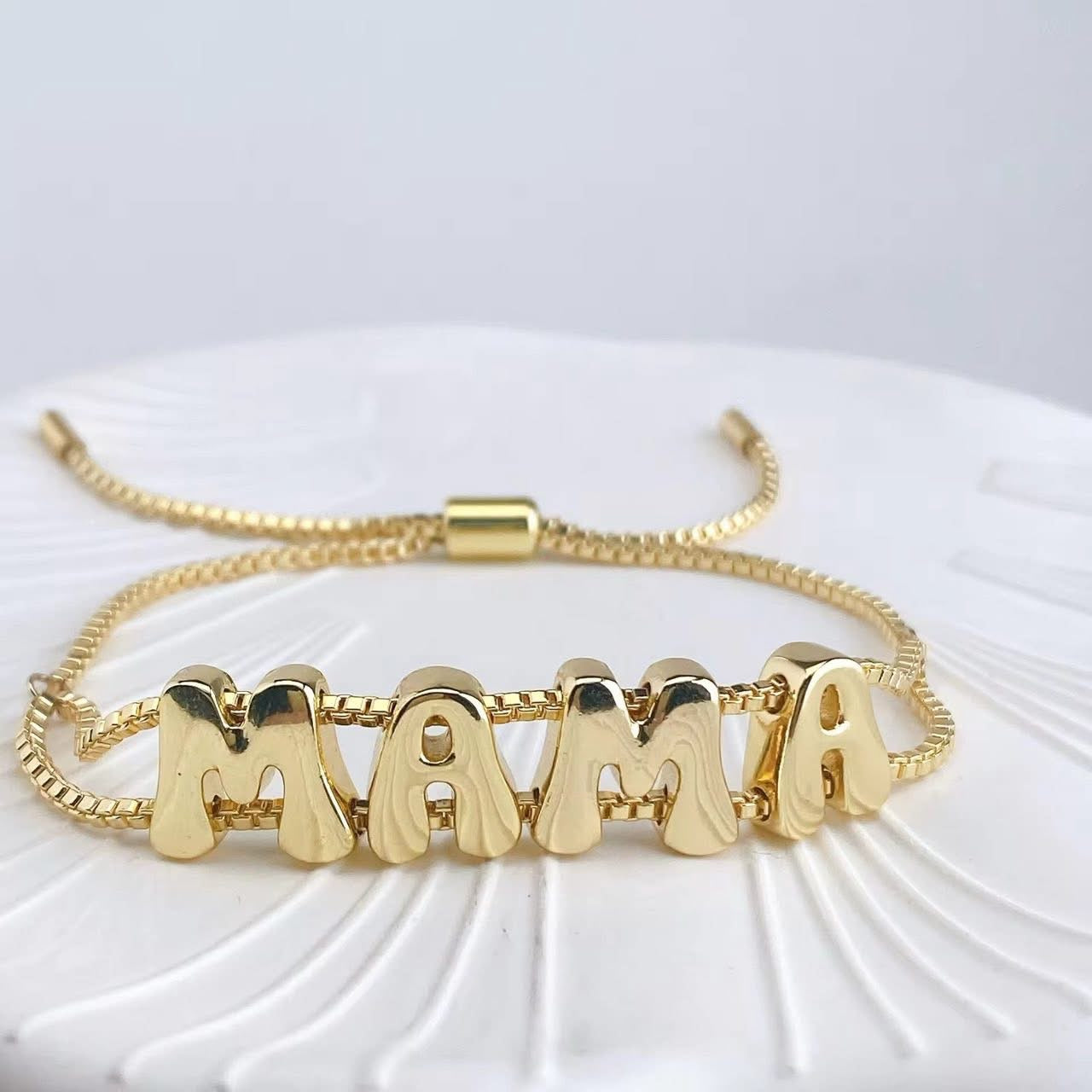 Custom Bubble Letter Bracelet PREORDER