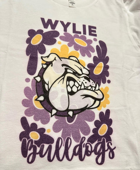 Floral Wylie Bulldogs Tee - Youth