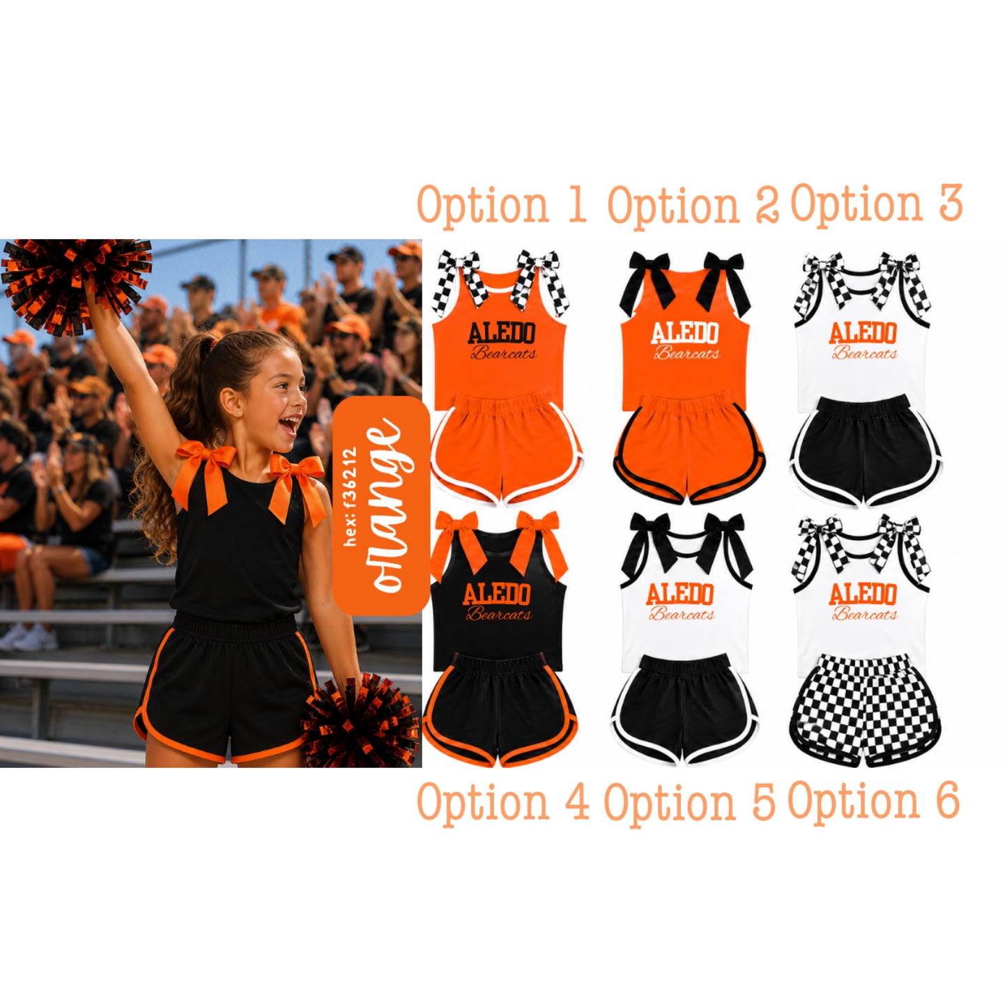 Aledo Bearcats Bow Tank Set PREORDER