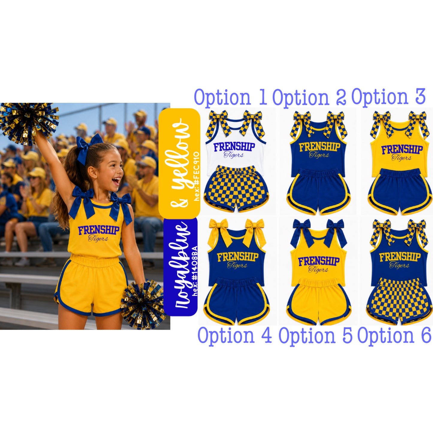 Frenship Tigers Bow Tank Set PREORDER