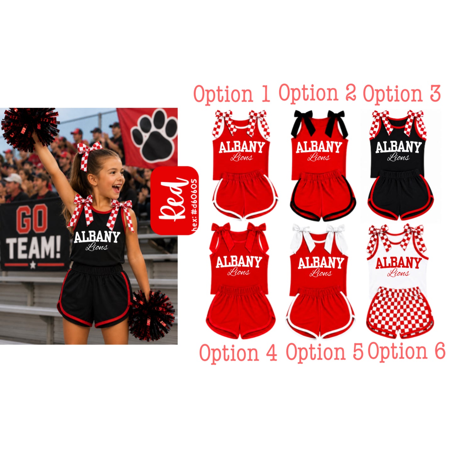 Albany Lions Bow Tank Set PREORDER