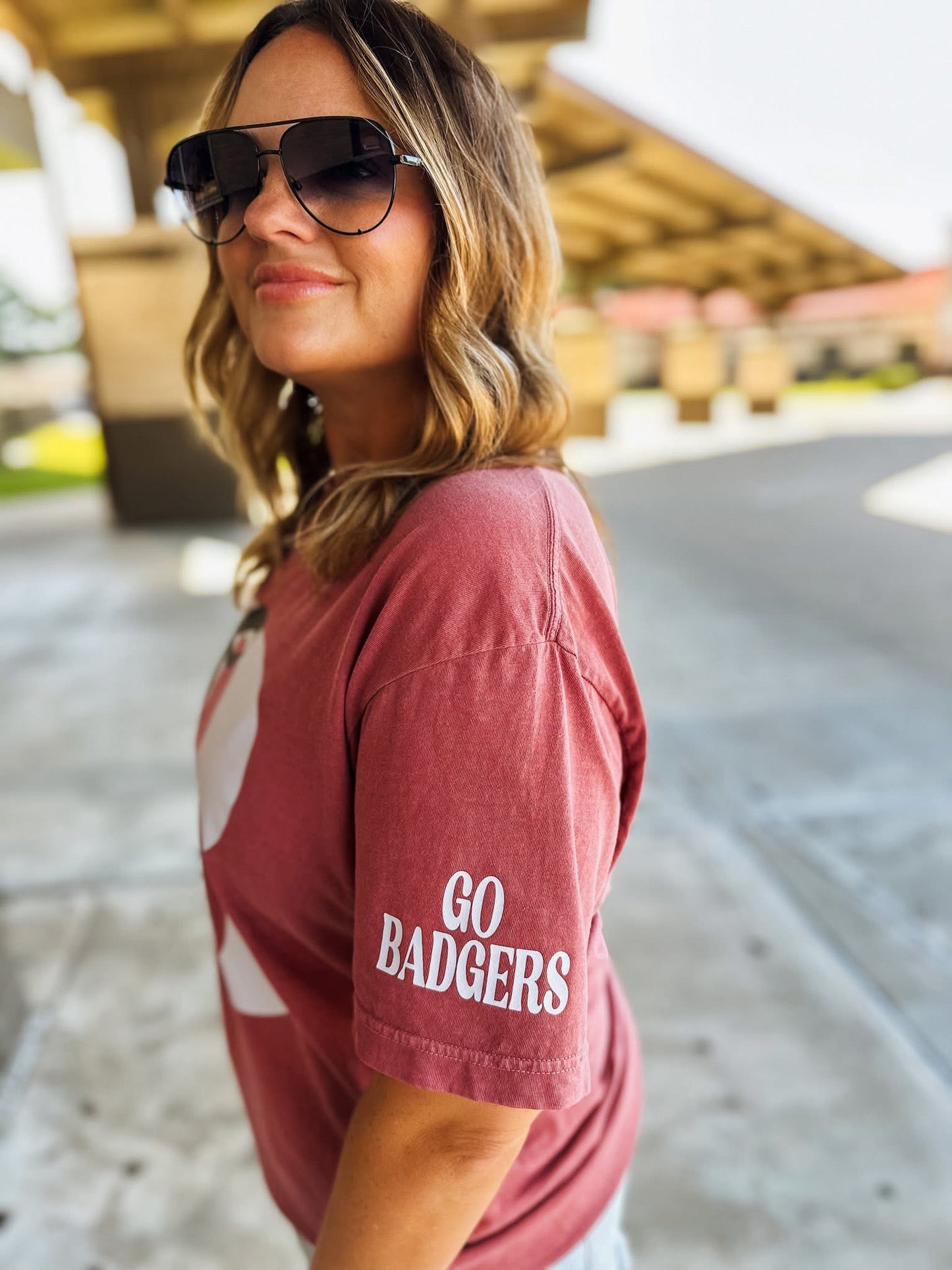 “E” Bow/Go Pirates Sleeve Print Tee PREORDER - Youth & Adult