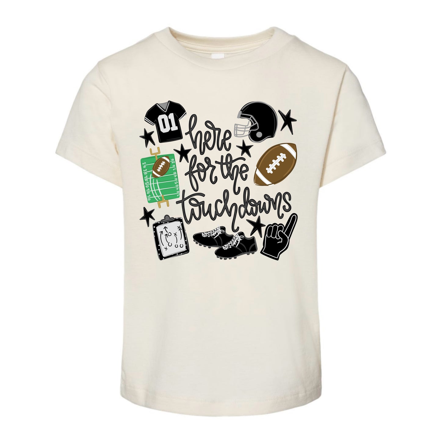 Here For The Touchdowns Tee PREORDER - Made To Order - Kids