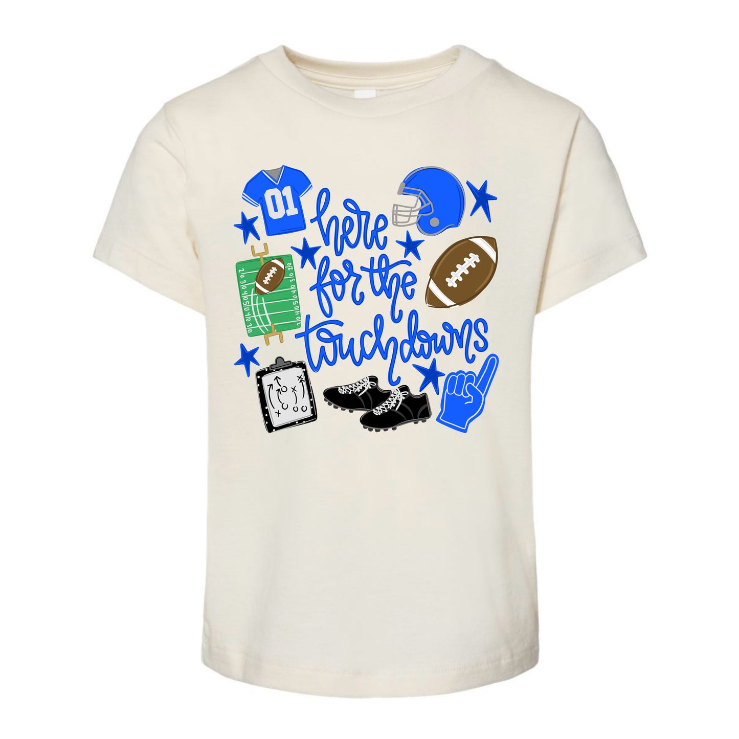 Here For The Touchdowns Tee PREORDER - Made To Order - Kids