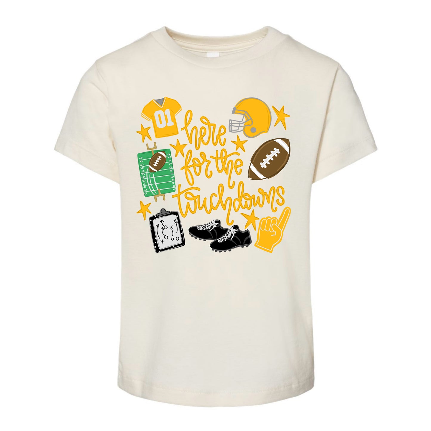 Here For The Touchdowns Tee PREORDER - Made To Order - Kids