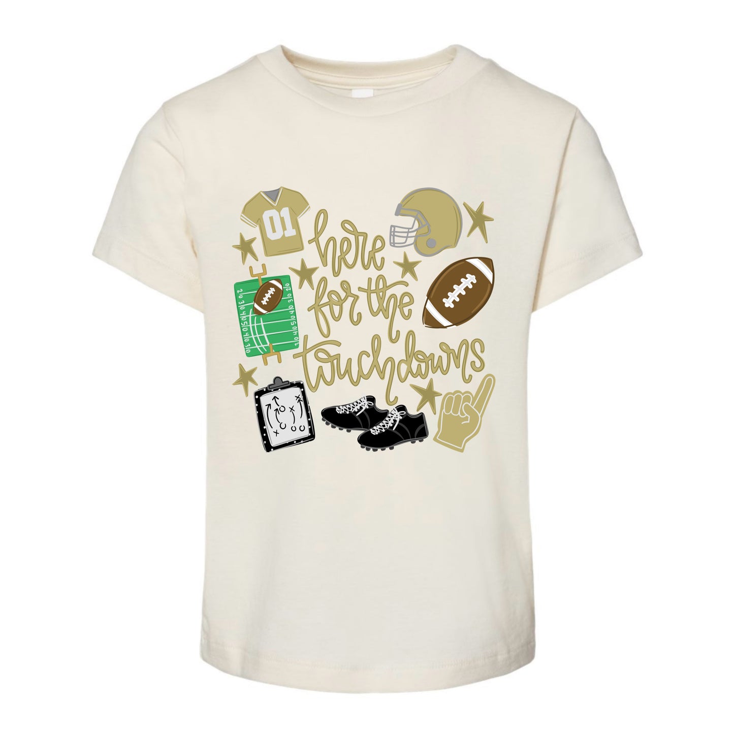 Here For The Touchdowns Tee PREORDER - Made To Order - Kids