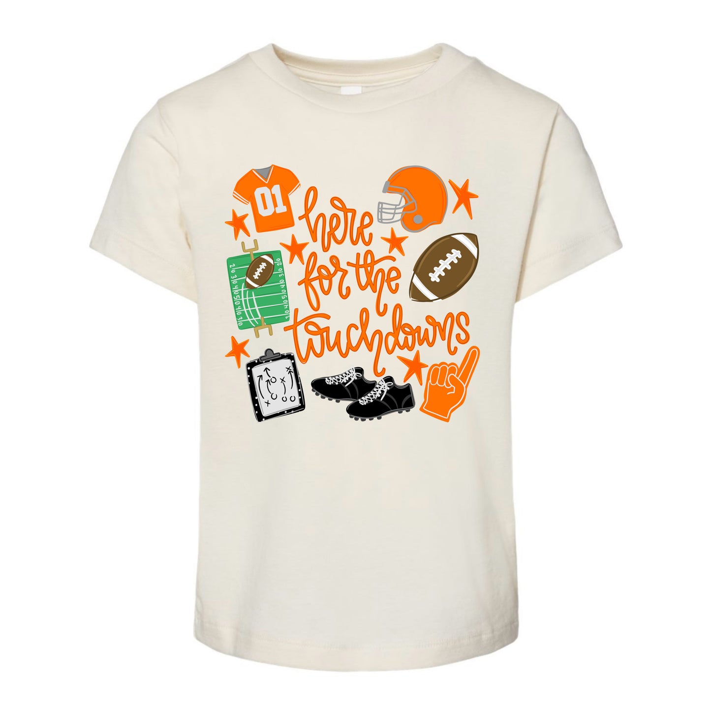 Here For The Touchdowns Tee PREORDER - Made To Order - Kids