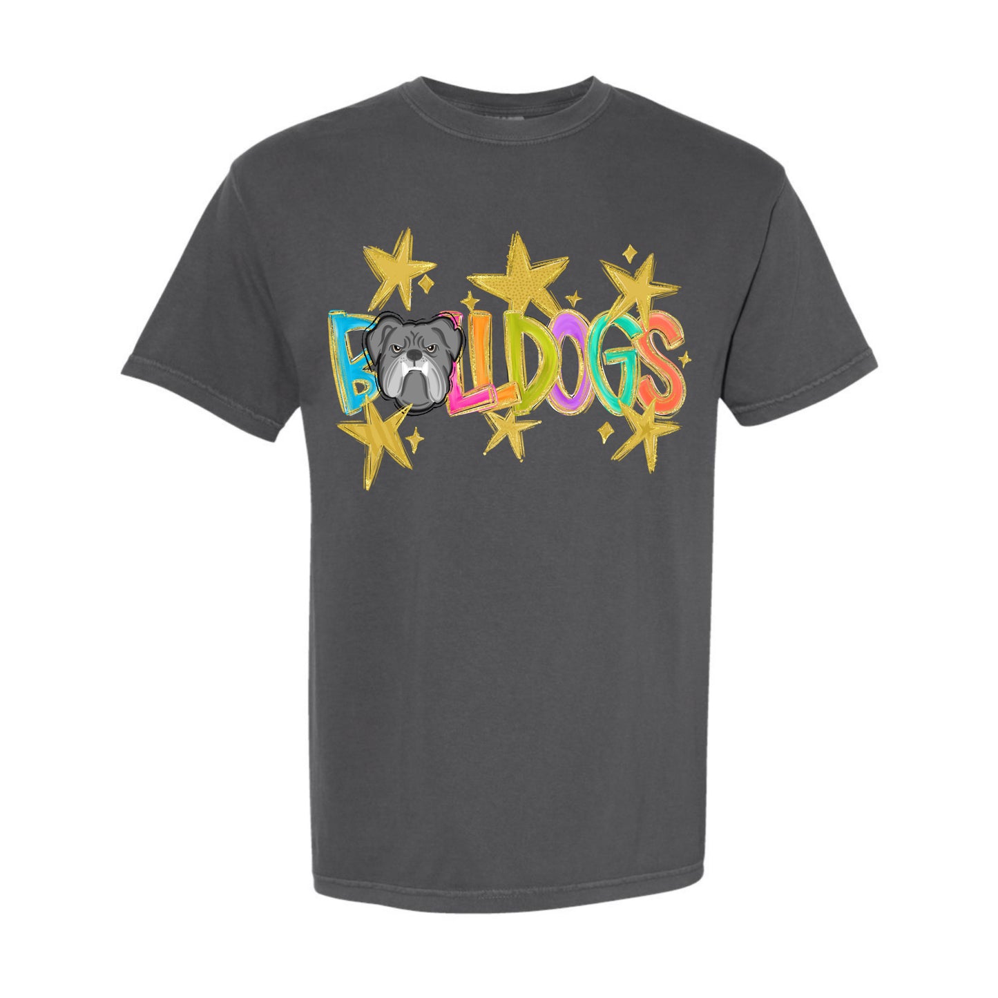 Preppy Mascot Team Spirit Tee PREORDER - Made To Order - Youth & Adult - Bulldogs