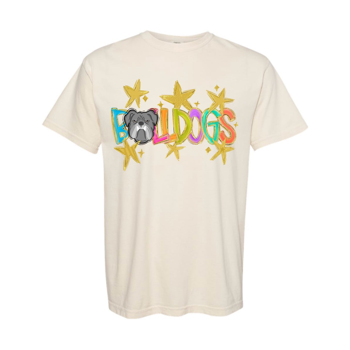 Preppy Mascot Team Spirit Tee PREORDER - Made To Order - Youth & Adult - Bulldogs