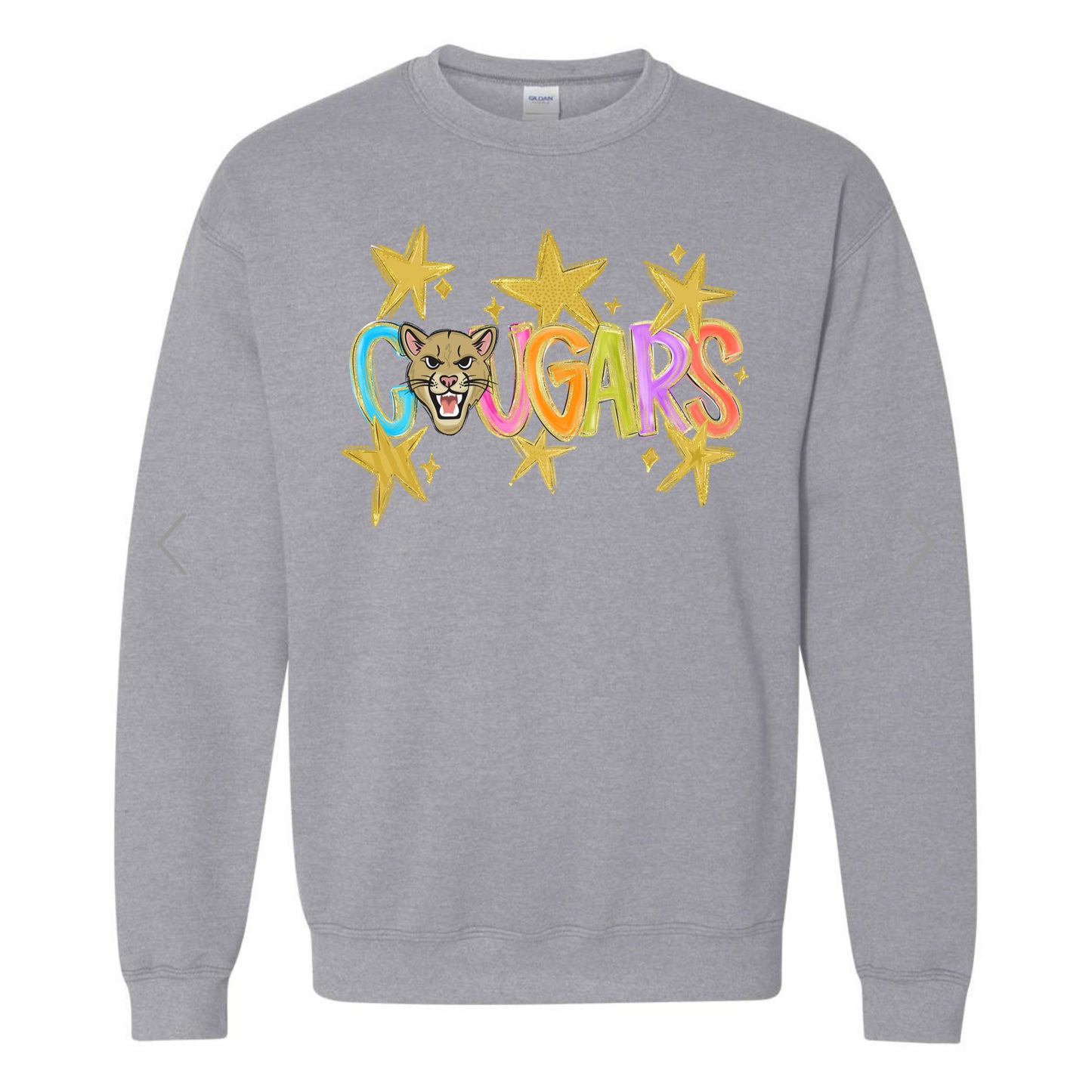 Preppy Mascot Team Spirit Tee PREORDER - Made To Order - Youth & Adult - Cougars