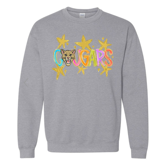 Preppy Mascot Team Spirit Tee PREORDER - Made To Order - Youth & Adult - Cougars