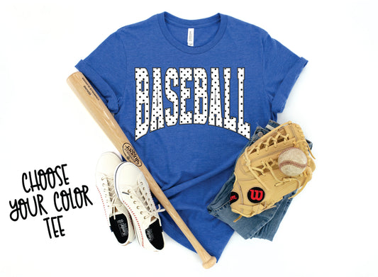 Softball/Baseball Polka Dot Tee PREORDER - Choose your color