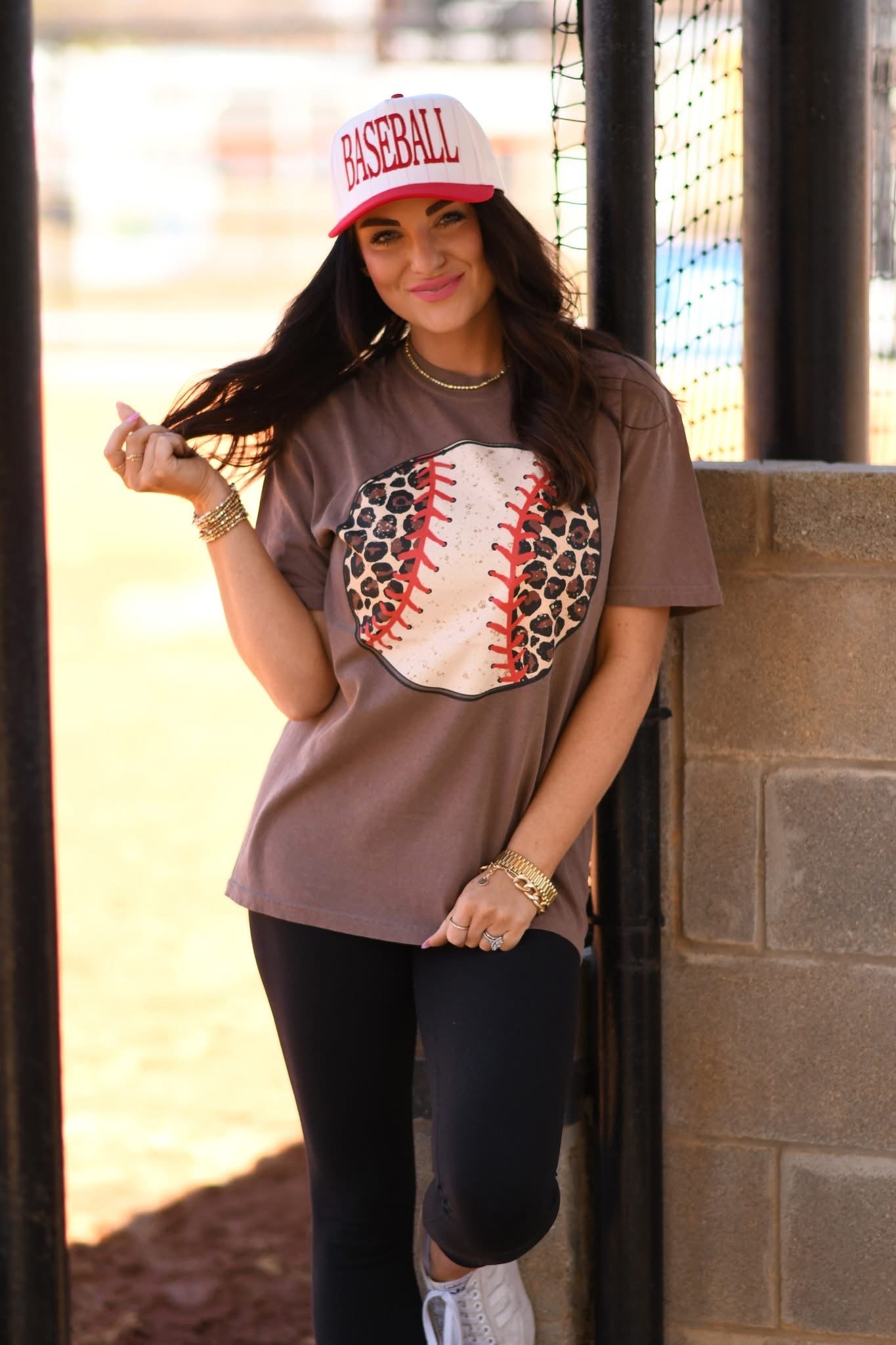 Leopard Baseball Tee PREORDER