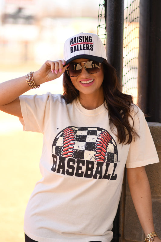 Checkered Baseball Tee PREORDER