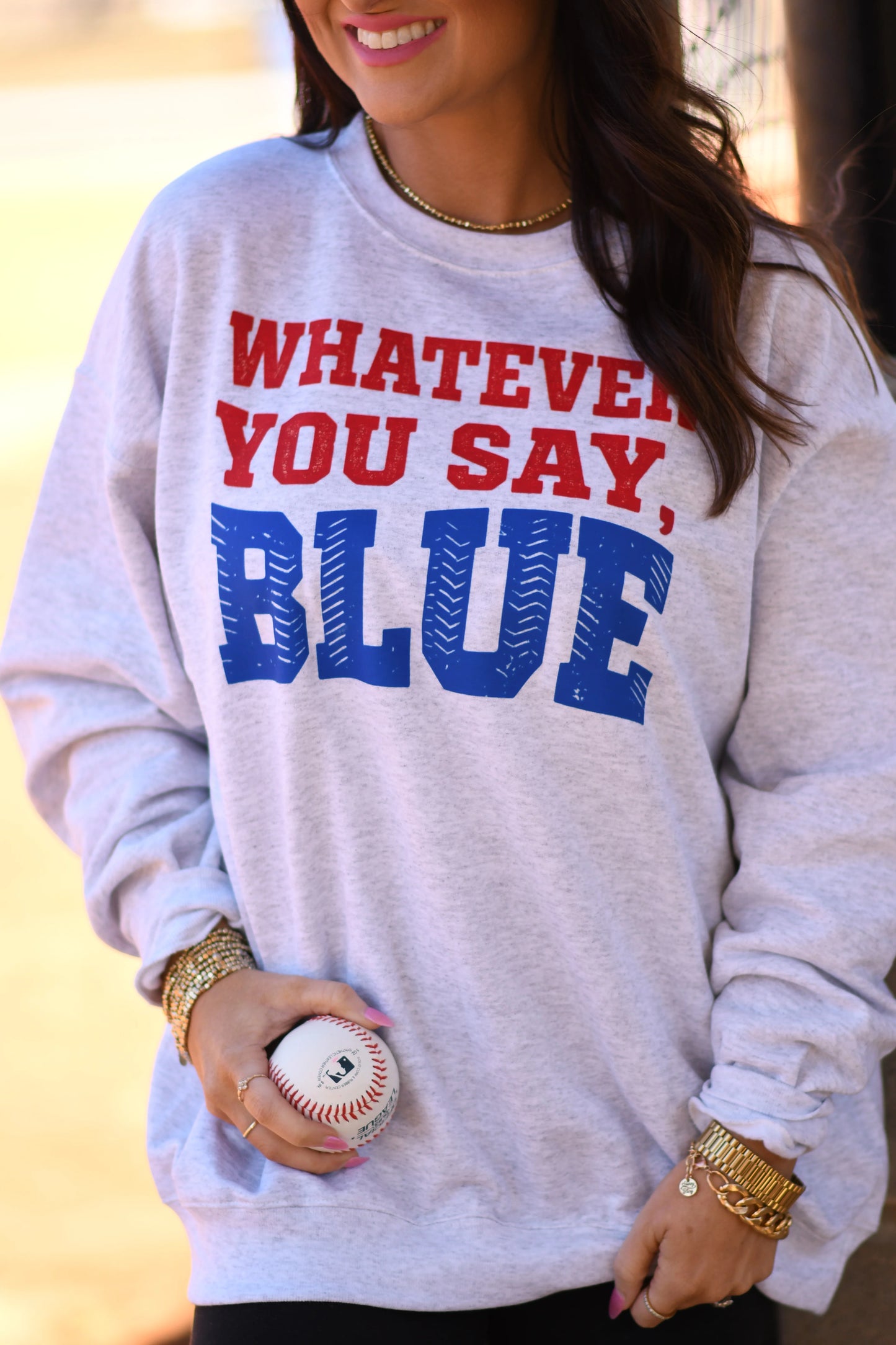 Whatever You Say Blue Tee/Sweatshirt PREORDER
