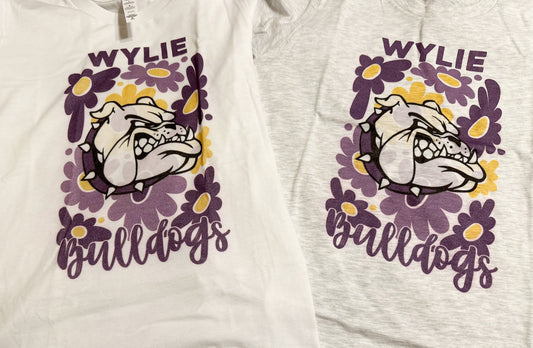 Floral Wylie Bulldogs Tee - Youth