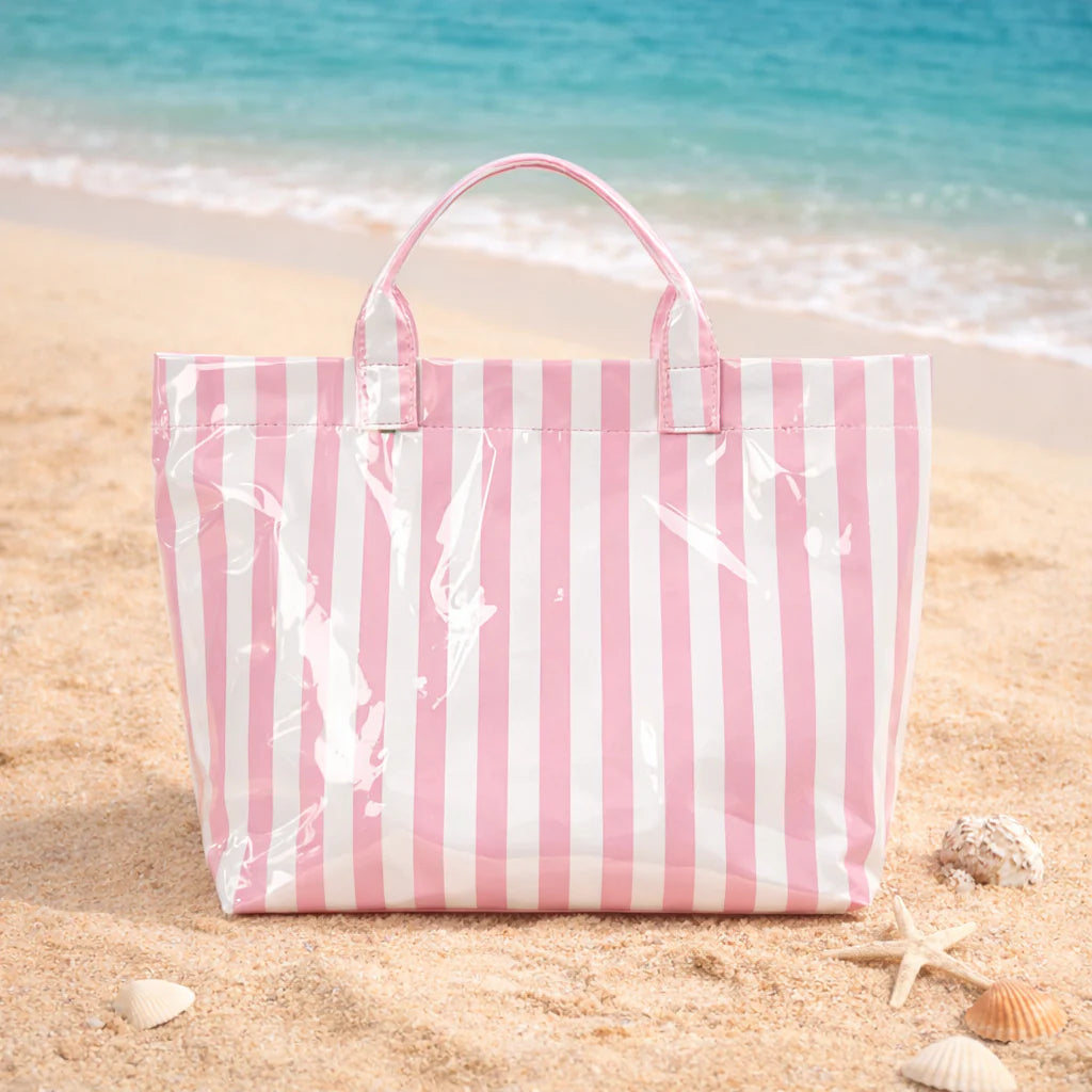 Waterproof Striped Beach/Pool Bag PREORDER