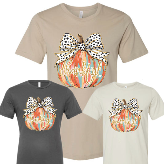 Colorful Thankful Pumpkin PREORDER - Made To Order - Adult