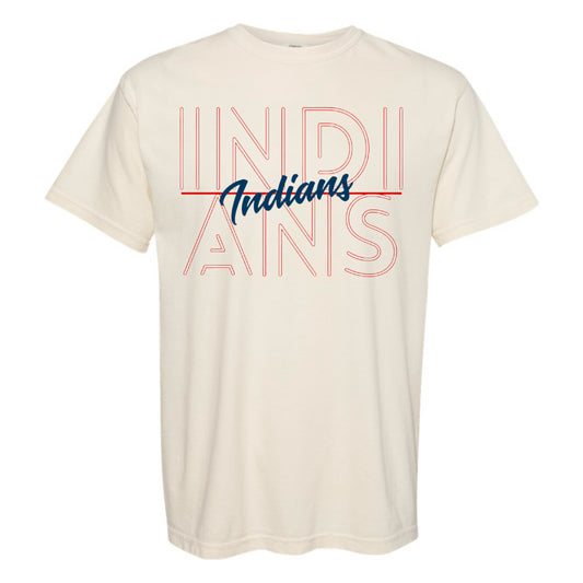 Indians Stacked Tee PREORDER - Made to Order