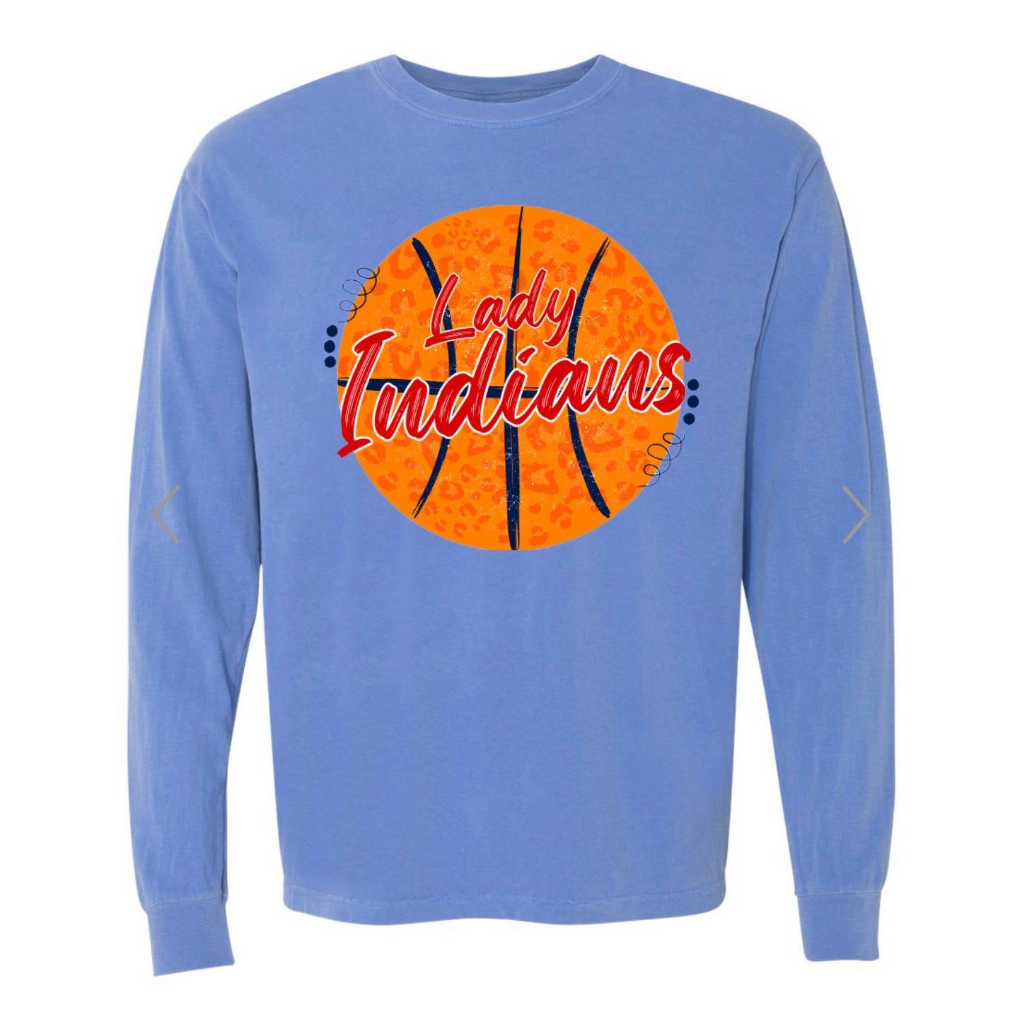 Indians Basketball Long Sleeve PREORDER - Made To Order - Adult
