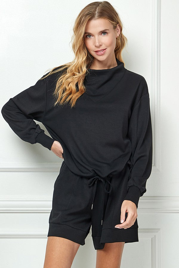 Blair Long Sleeve Top - Black