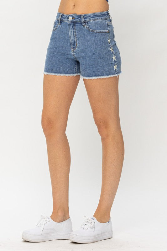 Judy Blue Lucky Stars Shorts