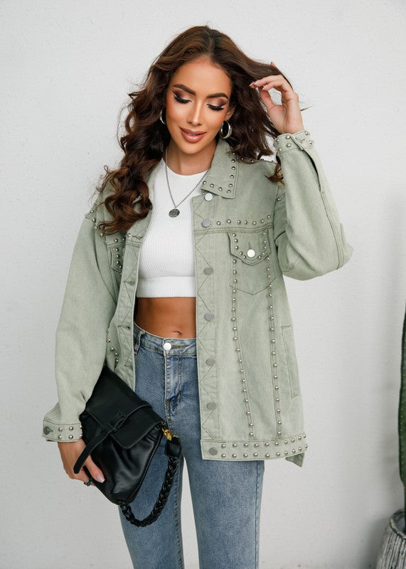 Studded Denim Jacket