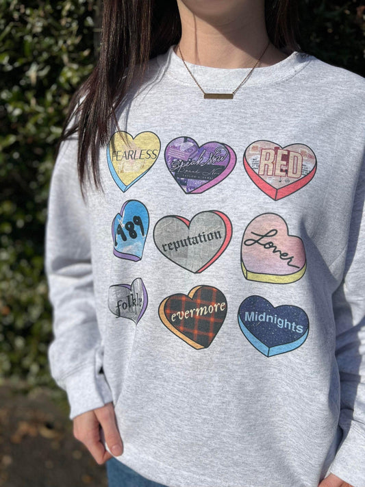 Swifty Valentines Heart Sweatshirt - Youth