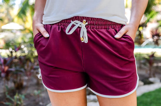 True Maroon Everyday Shorts