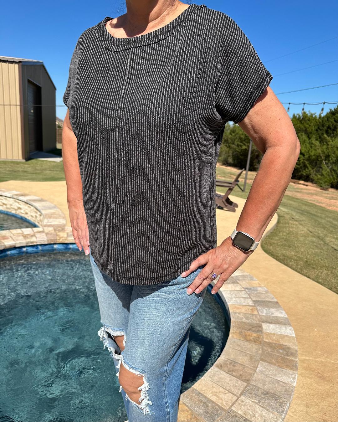 Sophia Ribbed Top